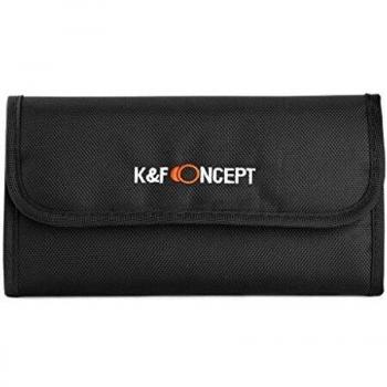 K&F Concept Bolsa de Filtros Funda para 6 Filtro Bolsa con 6 Bolsillos Funda Caso para Filtros de Cámara Canon Nikon Sony etc