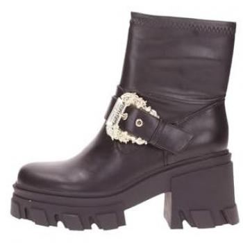 Versace Jeans Couture Women's Black Heeled Ankle Boots Sophie 75VA3S80
