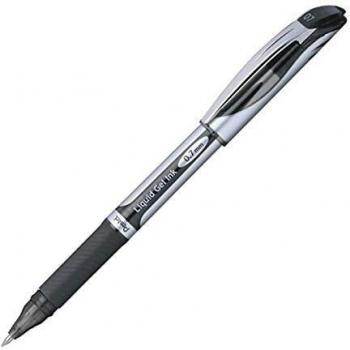 Pentel Energel - Roller con bola de 0.7 mm, color negro