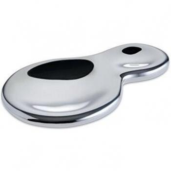 Soporte para cucharas T-1000 de acero inoxidable 18/10, diseño moderno, 11 x 19 x 26 cm, color plata