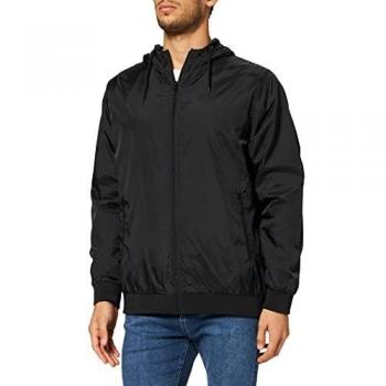 Urban Classics Men's Black Windbreaker Jacket - Sizes S to 5XL