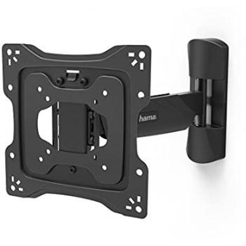 Soporte de pared para TV Hama FULLMOTION Profesional, 48 (122 cm), 1 brazo, hasta 20 kg, VESA 75x75 - 200x200, rotación de 6°, color negro