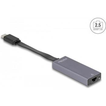 Adaptador USB Tipo C a Ethernet 2.5 Gigabit RJ45 Delock 66248