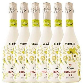 VIÑA ALBALI Frizzante 5.5 Blanco Verdejo - 6 botellas x 750ml - Total:4500ml