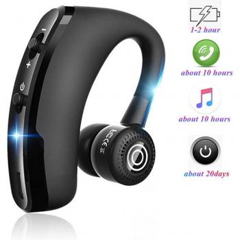 Auriculares V9 Bluetooth Inalámbricos Manos Libres Deportivos para Negocios y Conducción, Compatibles con iPhone y Samsung