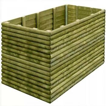 vidaXL Jardinera Cuadrada de Madera de Pino Impregnada 150x106x96 cm Macetero