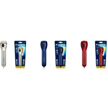 Varta 16616101421 Linterna de plástico ABS y Goma TPR, 2AA, 16616 m