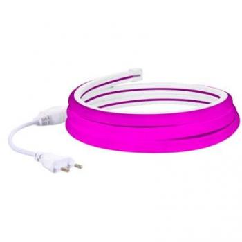 Tira LED Neón Regulable 220V Rosa Semicircular 180° 7.5W/m IP67 Corte a Medida cada 100cm - 3m