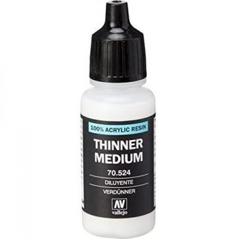Vallejo Thinner Medium Diluyente, Incolor, 17 ml