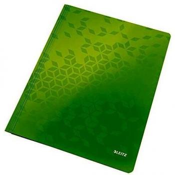 Carpeta Rápida Leitz WOW A4, Cartón Laminado Verde Metálico, Capacidad 250 Hojas