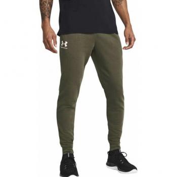 Pantalón largo Under Armour Rival Terry Jogger verde oliva - XXL, tipo: jogger, características: color verde oliva, talla XXL, diseño regular para hombre
