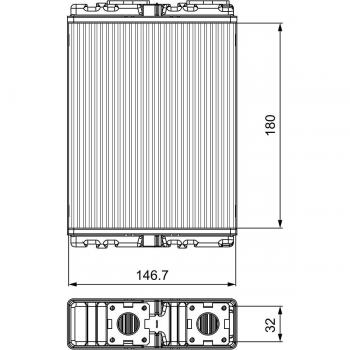 Radiador de calefacción VALEO 811557 con intercambiador de calor para interior
