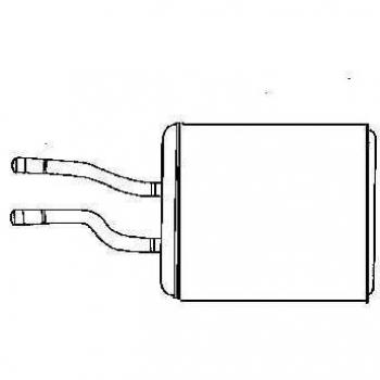 Intercambiador de calor NRF 53244 para calefacción interior