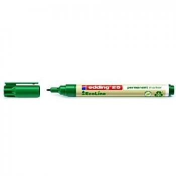 Marcador permanente Edding EcoLine 25 - Punta 1 mm - Color verde
