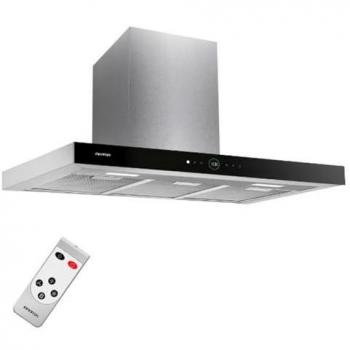 Campana Extractora Infinito CMPT-A90I - Inox, 90 cm, 800 m³/h, 250W, Diseño en T Invertida, Mando a Distancia, Panel Táctil, 4
