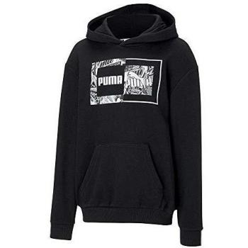 PUMA Alpha Hoody TR B Sudadera con Capucha, Niños, Negro, 8