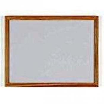 Bi-Office Non-Magnetic Melamine Whiteboard with Pine Wood Frame, 400x300mm