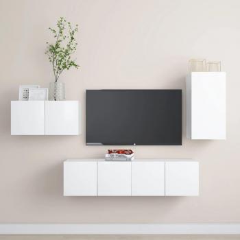 Set de muebles salón TV 4 piezas madera ingeniería 30.5 x 30 x 60 cm