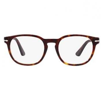 Persol PO3283V 24 Men's Eyeglasses Tortoiseshell Size 50 - Blue Light Block Available, Vista Sunglasses, Unisex, Brown, One Size