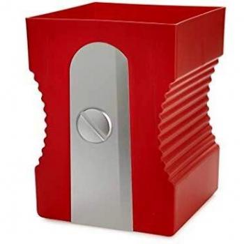 Balvi Papelera Sharpener Color Rojo Papelera con Forma de sacapuntas Plástico ABS/PP 29cm