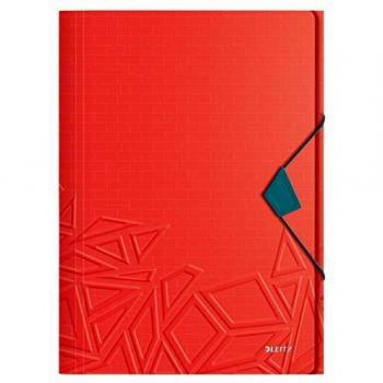 Carpeta de Solapa Leitz Urban Chic A4 PP Roja - Pack de 10 Unidades