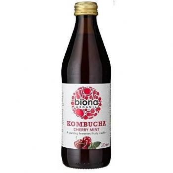 Kombucha Orgánica de Cereza Ácida y Menta 330ml