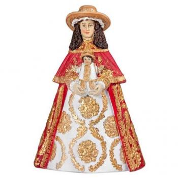 San José figura 30 cm. con detalle de niño en peana de resina