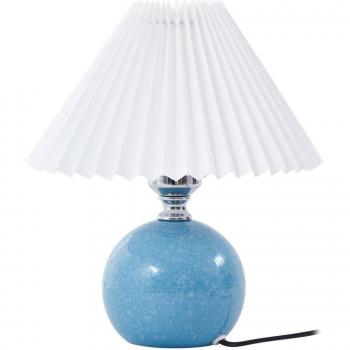 Lámpara de mesa Kerimi en cerámica azul de Lindby, 29 cm, estilo escandinavo (1 luz, E27)