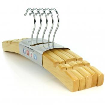 Hangerworld - Percha Infantiles De Madera, Con Forma Arqueada, 30 cm, 10 Unidades