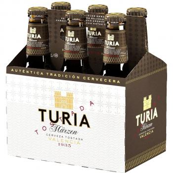 Turia Märzen Cerveza Tostada de Valencia, Pack de 6 Botellas x 250ml