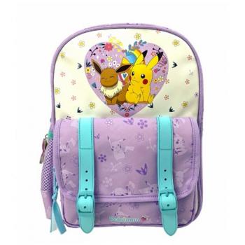 Mochila escolar Pokémon colección Flowers 30cm color morado MC20-04PK CYP BRANDS