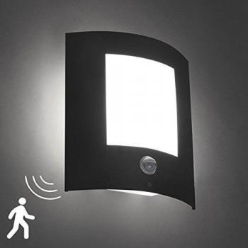 Aplique exterior antracita con sensor de movimiento IP44 - Emmerald 1