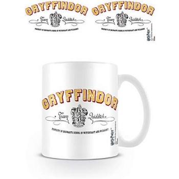 HARRY POTTER Taza 320 Ml Gryffindor Team Quidditch, Cerámica, Multicolor, 12 x 12.5 x 1.3 cm