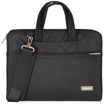 Qishare 13.3-14 pulgadas multifuncional portátil hombro bolsa maletín portátil de ordenador portátil caso portador de la ordenador portátil Messenger caso