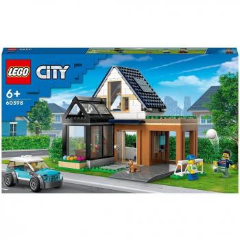 LEGO City - Casa Familiar y Coche Eléctrico (60398)