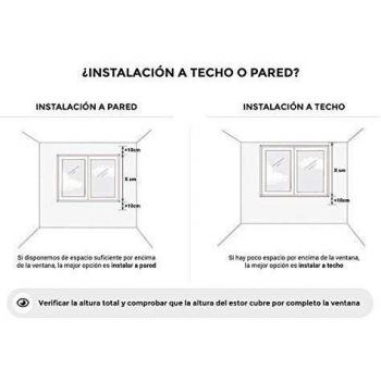 STOR PLANET M258350 - Estor Enrollable Blanco 100x180cm