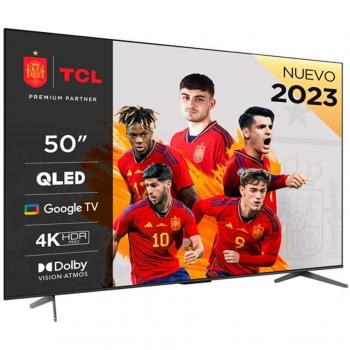 TCL 50C649 50 UHD QLED Google TV 4K HDR10+ Smart TV Black with Game Master and DLED Technology