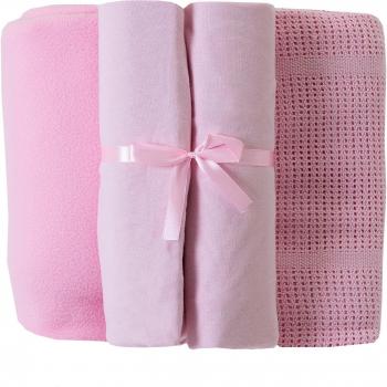 Baby Elegance - Juego de ropa de cama infantil, color rosa