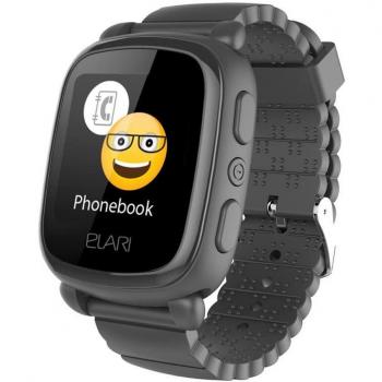 Elari KidPhone 2 Reloj Inteligente para Niños con GPS, Negro