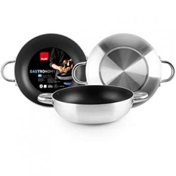 Sartén honda con asas GASTRONOMY 24 cm de aluminio de Ibili