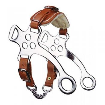 Hackamore acier chromé pour cheval