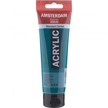 Tubo de pintura acrílica 120 ml Amsterdam verde ftalo