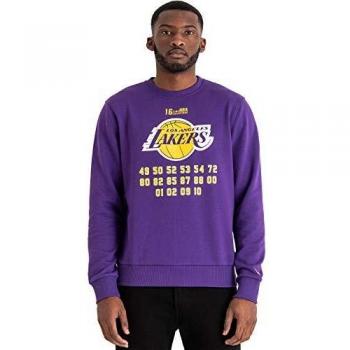 New Era NBA Team Champion Crew Loslak Sudadera, Hombre, Purple, M