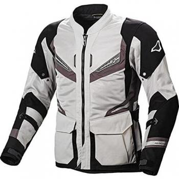 Macna Chaqueta textil de moto Aerocon Gris-Topo