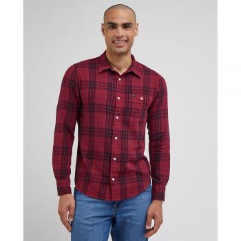 Camisa de hombre Lee clasicc de cuadros en color rojo