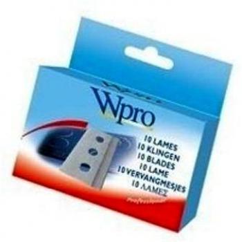 Wpro LGV009 – Caja de 10 hojas para raspador acero inoxidable