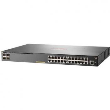 HPE Aruba 2930F 24-Port Managed L3 Gigabit PoE+ Switch with 4 SFP+ Slots, Rack-mountable, 370W