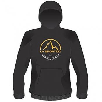 La Sportiva Logo Hoody Sudadera con Capucha, Unisex Adulto, Negro