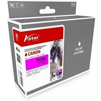 Cartucho de tinta magenta Astar 130 ml compatible (sustituye Canon 0897B001, PFI102M)