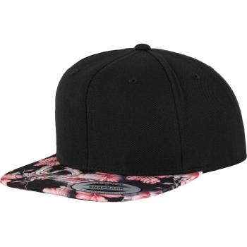 Floral Flexfit Snapback Cap - Unisex Black/Floral Design